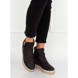 Zapatillas negras caladas KL-261 Black negro 2
