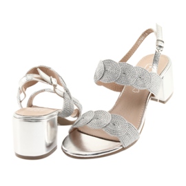 Sandalias cordon plata soutache Filippo 793 gris 4 Sandalias cordon plata soutache Filippo 793 gris 4