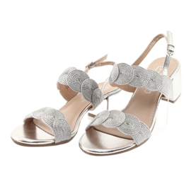 Sandalias cordon plata soutache Filippo 793 gris 3 Sandalias cordon plata soutache Filippo 793 gris 3