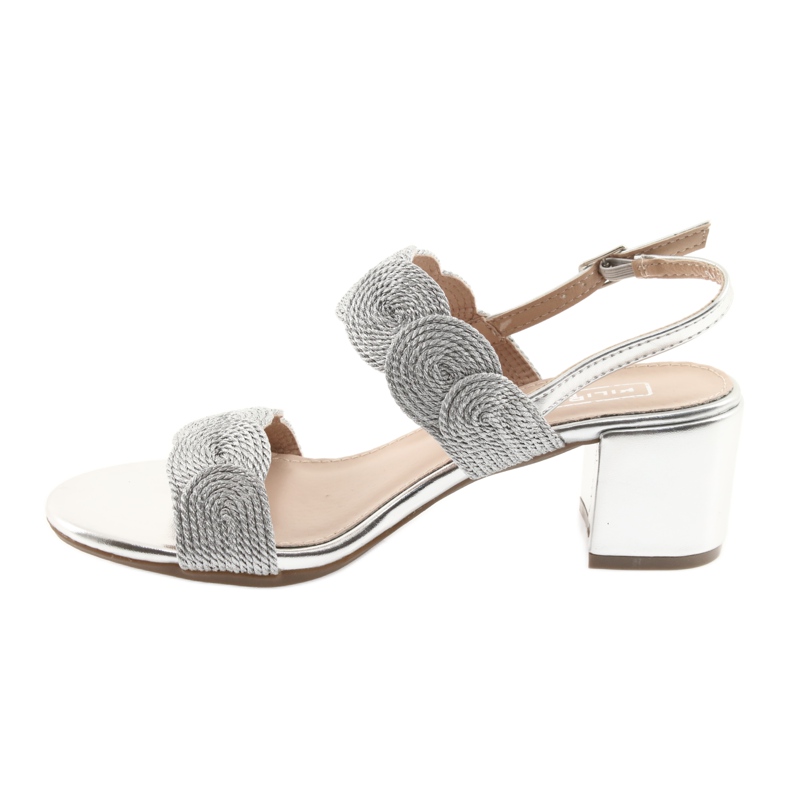 Sandalias cordon plata soutache Filippo 793 gris 2 Sandalias cordon plata soutache Filippo 793 gris 2