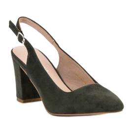Salones VINCEZA de ante verde 2
