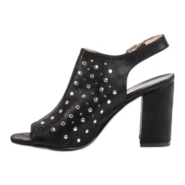 Sandalias VINCEZA con chorros negro 5