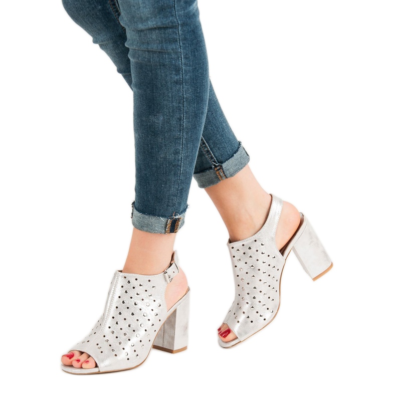 Sandalias VINCEZA con chorros gris 1