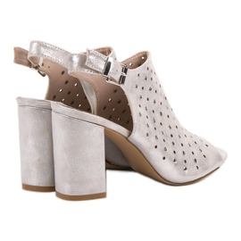 Sandalias VINCEZA con chorros gris 4