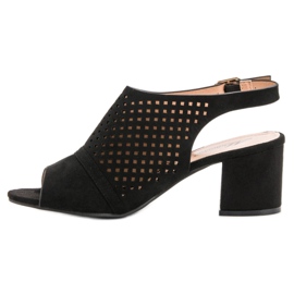 Sandalias casuales cerradas negro 3