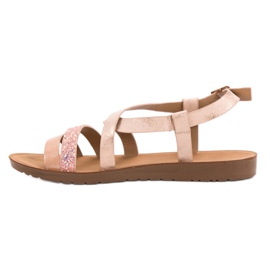 Sandalias planas VINCEZA rosado 5