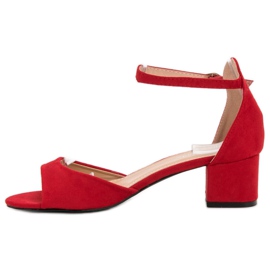 Super Mode Sandalias de tacón rojas rojo 5