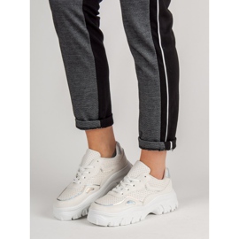 Zapatillas Blancas Con Efecto Holo blanco 2 Zapatillas Blancas Con Efecto Holo blanco 2