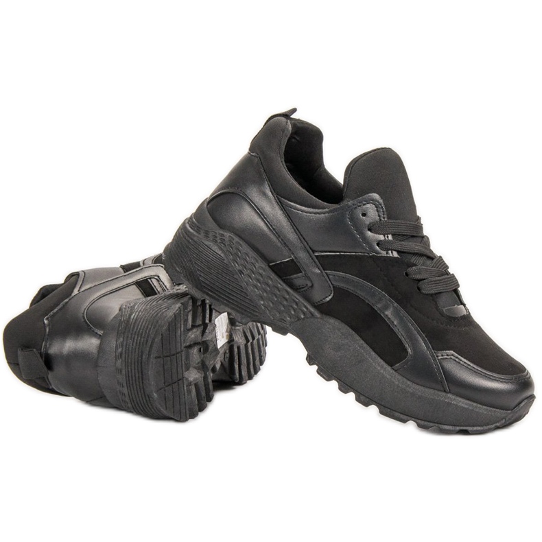 Zapatillas sin cordones negro 1