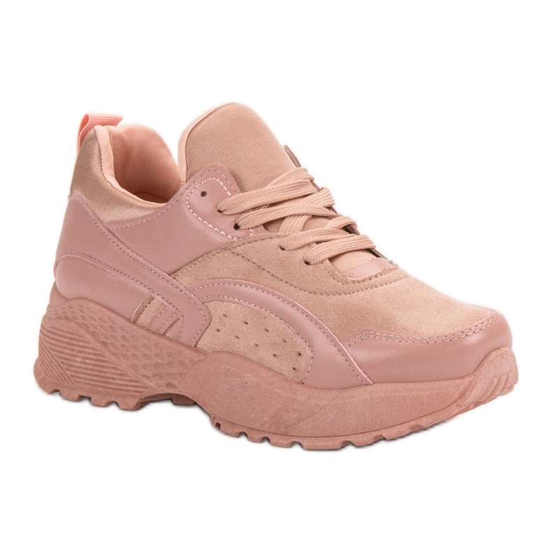 Zapatillas sin cordones rosa 1