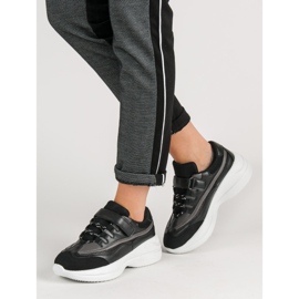 Zapatillas negras de moda negro 1