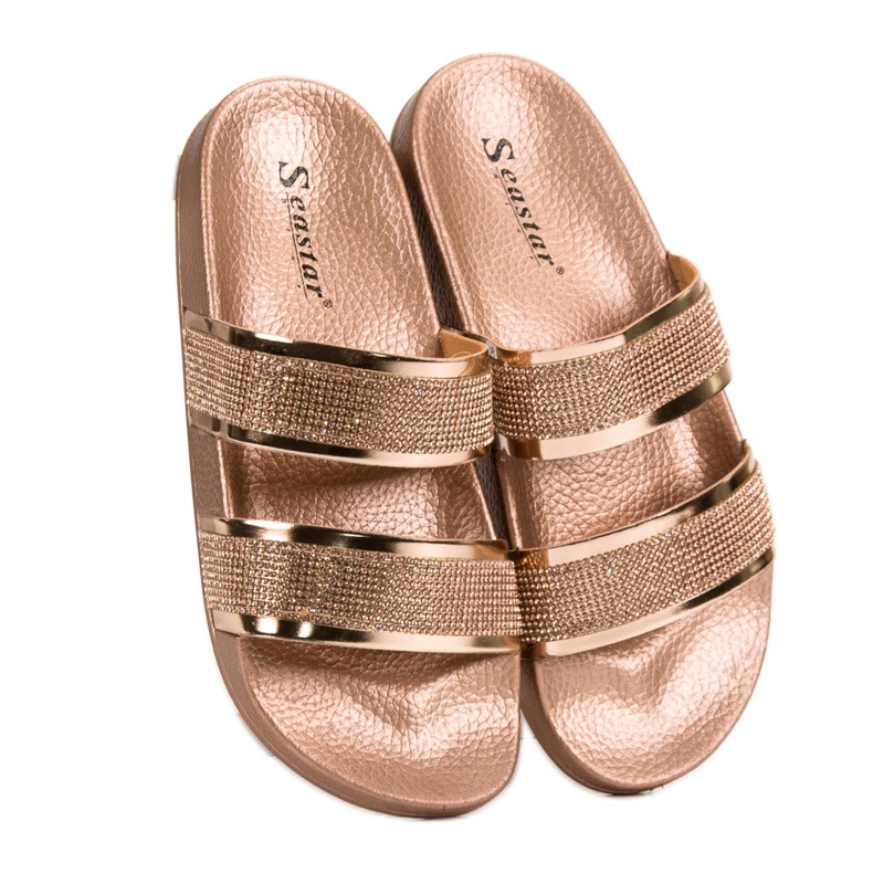 Seastar Zapatillas Doradas Con Cristales dorado 1 Seastar Zapatillas Doradas Con Cristales dorado 1