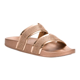 Seastar Zapatillas Doradas Con Cristales dorado 4
