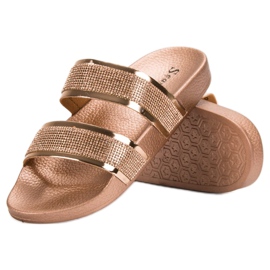 Seastar Zapatillas Doradas Con Cristales dorado 6
