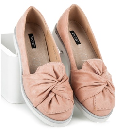 Vices Zapatos de ante con adornos de purpurina rosado 2