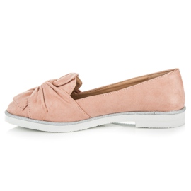 Vices Zapatos de ante con adornos de purpurina rosado 4