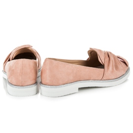 Vices Zapatos de ante con adornos de purpurina rosado 5