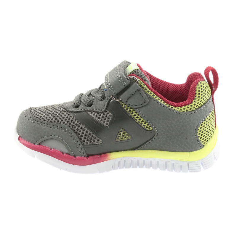 Zapatillas deportivas American Club ES35 gris amarillo rojo 2