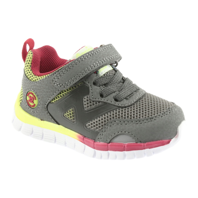 Zapatillas deportivas American Club ES35 gris amarillo rojo 1