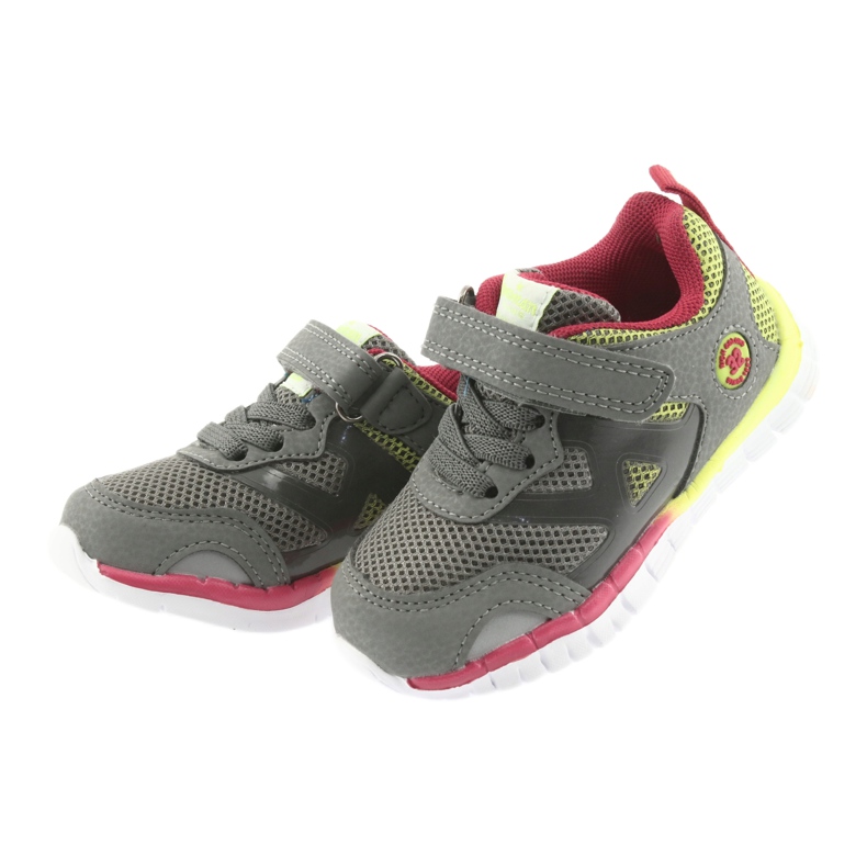 Zapatillas deportivas American Club ES35 gris amarillo rojo 3