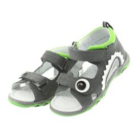 Sandalias niño nabos Bartek 51063 gris blanco verde 3