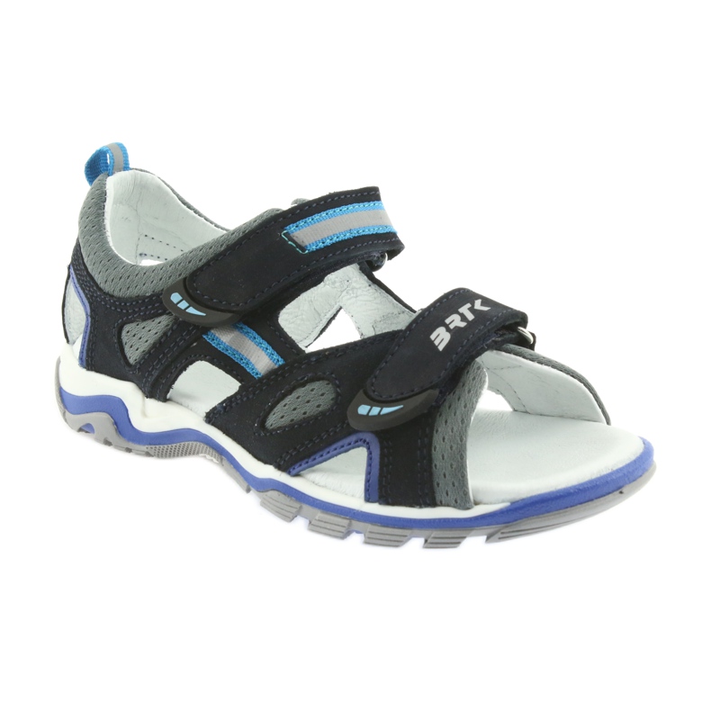 Sandalias niño nabos Bartek azul marino y gris 1