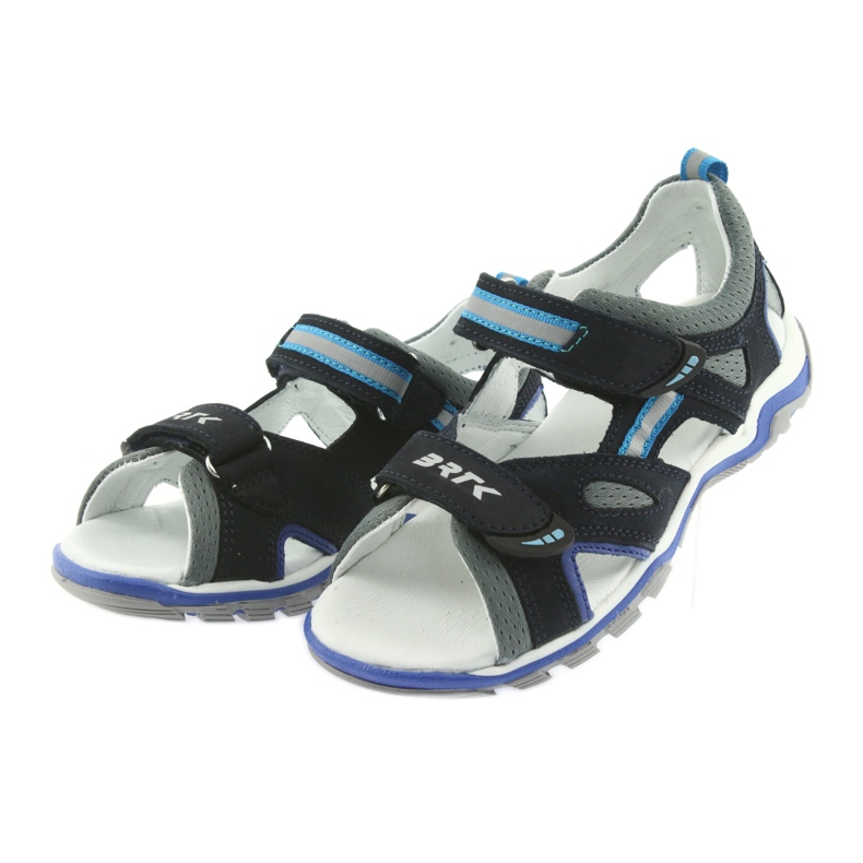 Sandalias niño nabos Bartek azul marino y gris 3