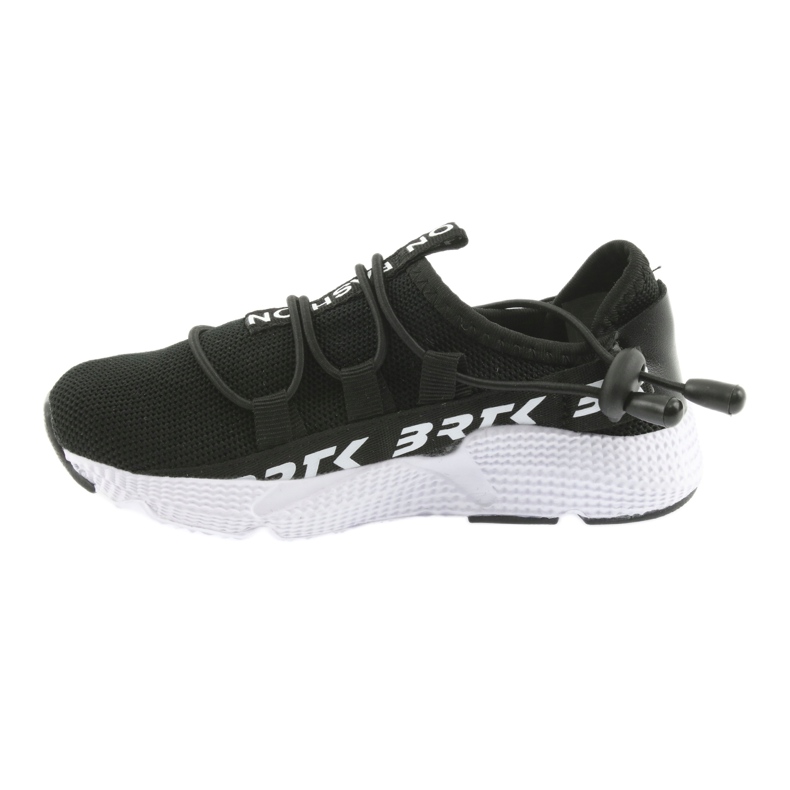 Zapatilla deportiva negra Bartek 55109 plantilla piel blanco negro 2