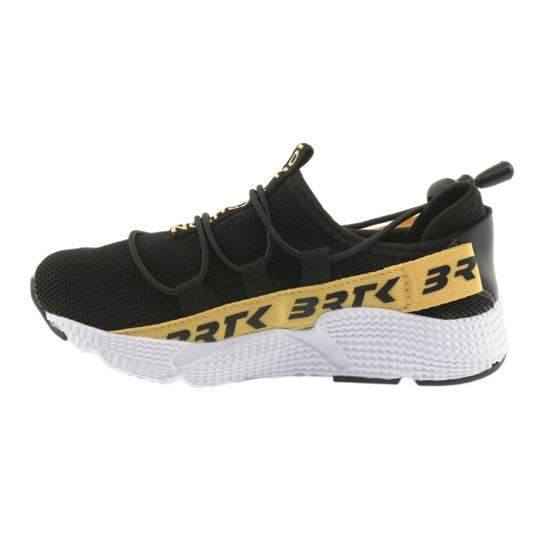 Zapatilla deportiva negra Bartek 55109 plantilla piel negro amarillo 2