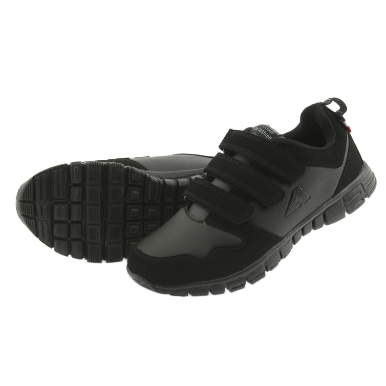Zapatillas deportivas American Club FH16 Velcro negro 5