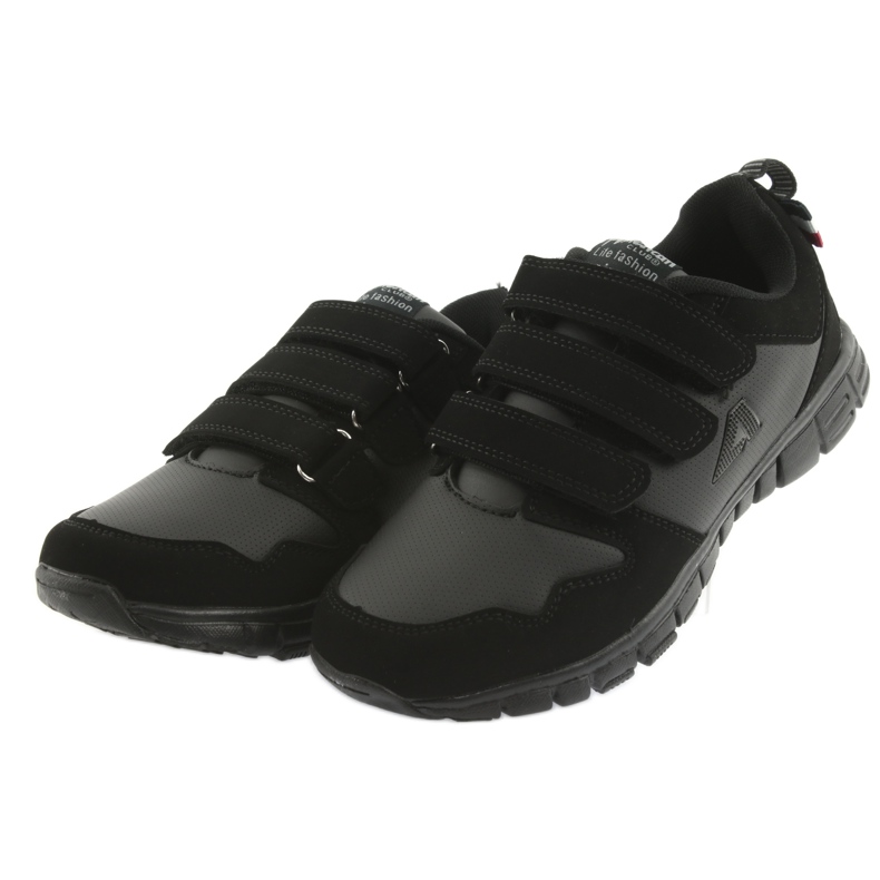 Zapatillas deportivas American Club FH16 Velcro negro 3