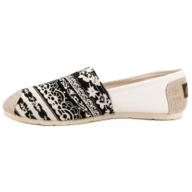 Lady Fashion Zapatillas Slip On Boho negro marrón 4