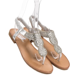 SHELOVET Sandalias japonesas sin cordones gris 5