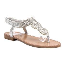 SHELOVET Sandalias japonesas sin cordones gris 1