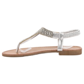 SHELOVET Sandalias japonesas sin cordones gris 2