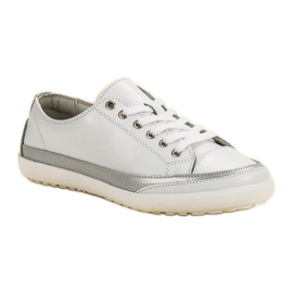 Filippo Zapatillas de cuero blancas blanco 1