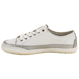 Filippo Zapatillas de cuero blancas blanco 2