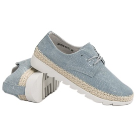 Filippo Zapatos de cuero azul 1