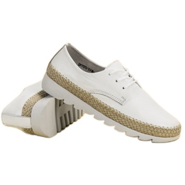 Filippo Zapatos de cuero blanco 1