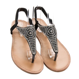 SHELOVET Sandalias negras sin cordones negro 5