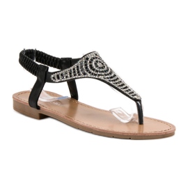 SHELOVET Sandalias negras sin cordones negro 3