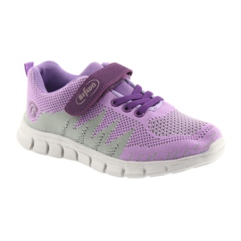 Calzado infantil befado 516Y025 violeta gris 1