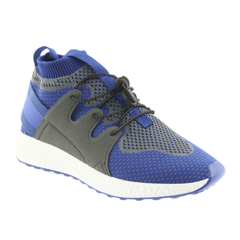 Calzado infantil befado 516Y029 azul gris 1