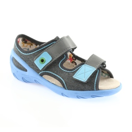Calzado infantil befado pu 065X125 azul gris 3