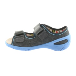 Calzado infantil befado pu 065X125 azul gris 3