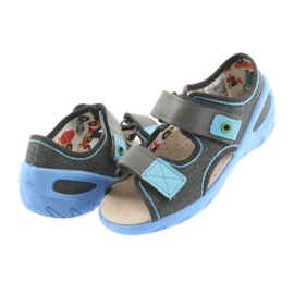 Calzado infantil befado pu 065X125 azul gris 5