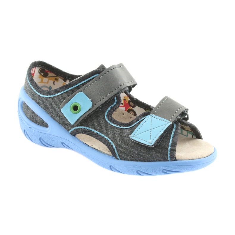 Calzado infantil befado pu 065X125 azul gris 2
