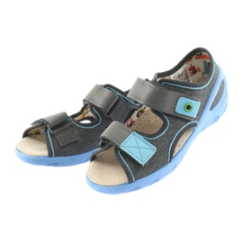 Calzado infantil befado pu 065X125 azul gris 4