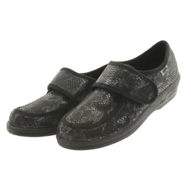 Zapatos de mujer befado pu 984D016 negro gris 3