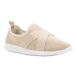 Ideal Shoes Calzado deportivo sin cordones marrón 2